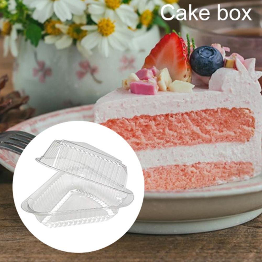 100pcs Disposable Sturdy Plastic Hinged Loaf Containers Durable Hoagie Sandwich Container for Salad Sandwiches Hamburger Cake