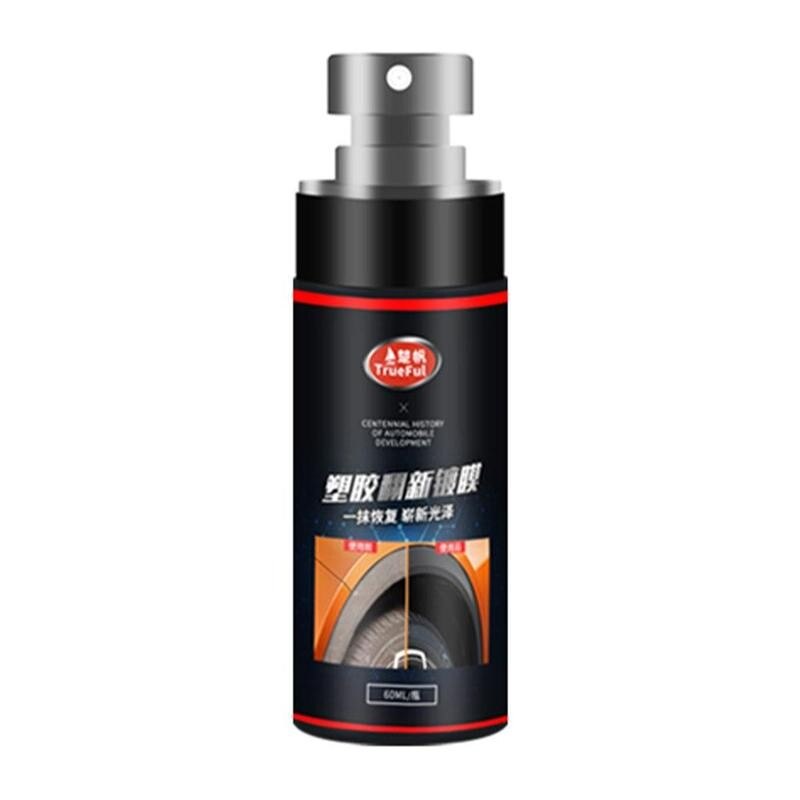 60ml auton sisätilojen muoviosien pinnoiteainetta auton huoltopinnoite vaha nahka kojelaudan kiillotus pinnoite
