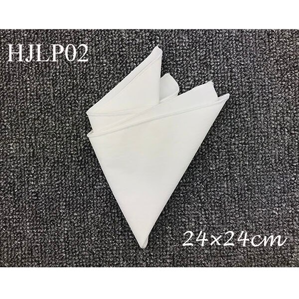 100%  katoenen witte pochetten voor heren voor de bruidegom: 02 witte