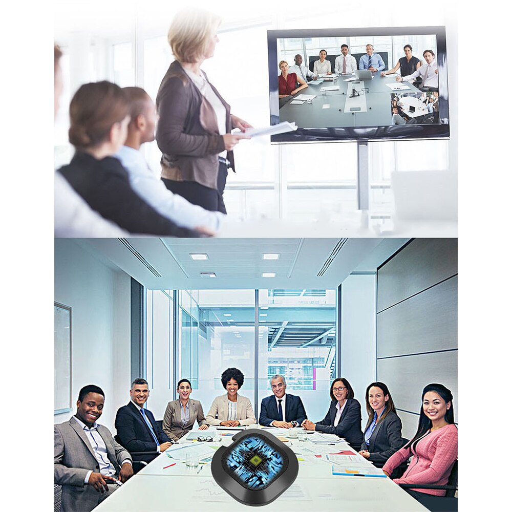 Desktop USB Computer Microphone 360° Omnidirectional Noise Reduction Mic Plug and Play for Windows/Mac for Conference