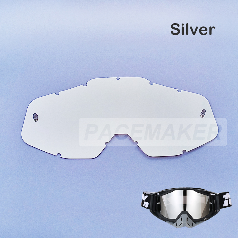 Motorbril Lens voor 100-bril Vervanging HD Anti-condenslenzen Zonnebril Bril Lensaccessoires Reservelzen: Blauw