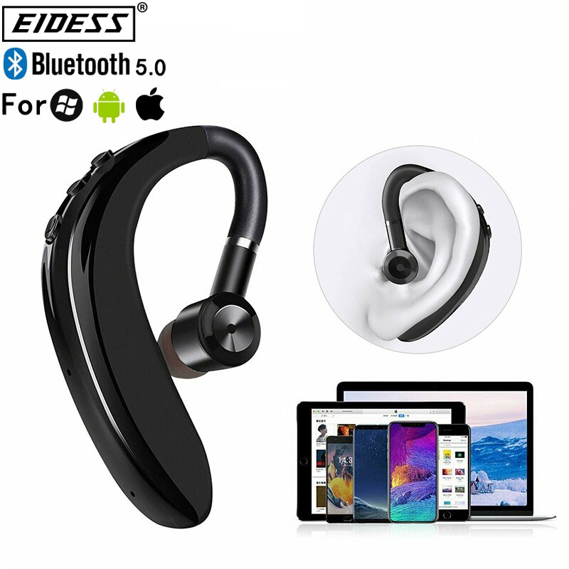 Business Bluetooth Headset Bluetooth 5.0 Oortelefoon Handsfree Hoofdtelefoon Mini Draadloze Oortelefoon Oordopjes Oortelefoon Voor Alle Telefoons