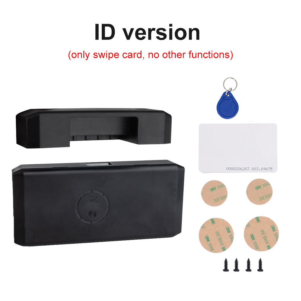 Tuya APP/tarjeta EM desbloqueo cerradura de cajón inteligente sin agujero archivador mueble electrónico sin llave Invisible NFC Sensor cerraduras interruptor: Negro
