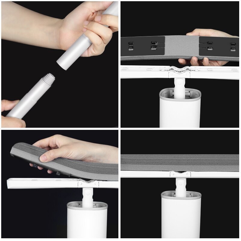 Nyeste svamp moppe gulv rengøring moppe folde absorberende klem vand lim bomuld pva moppe husholdnings rengøringsværktøj