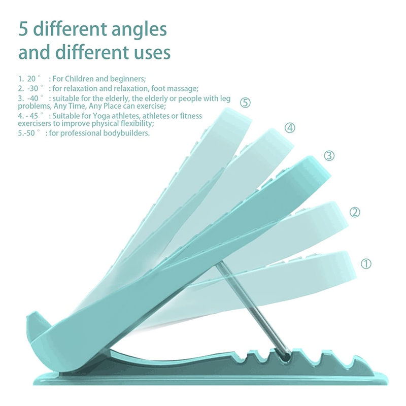 Tilt Board Portable Slant Board Adjustable Slant By 9 Levels for Hamstring Achilles Leg Calves Muscle Exerciser