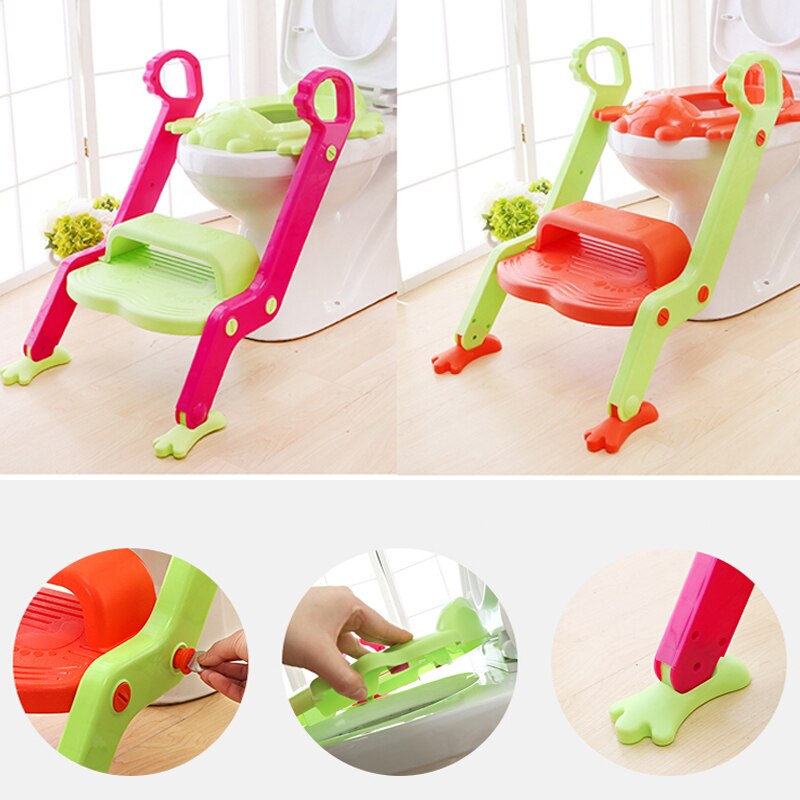 folding portable ladder potty training kids toilet stand seat