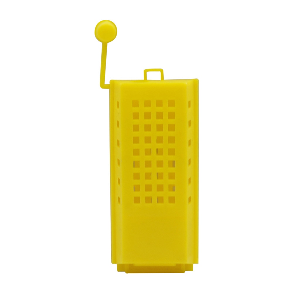 Captivity Bee Queen Beekeeping Yellow Plastic Queen Bee Cage Apiculture Tools Bees Equipment 5 Pcs