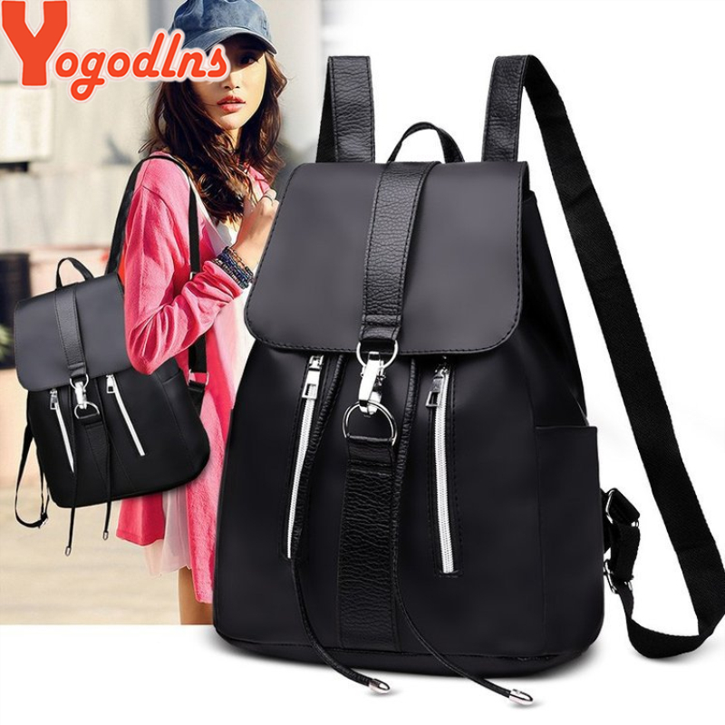 Yogodlns femmes sac à dos Preppy Style dos sacs pour adolescentes sac Nylon sac à dos sac à dos étanche