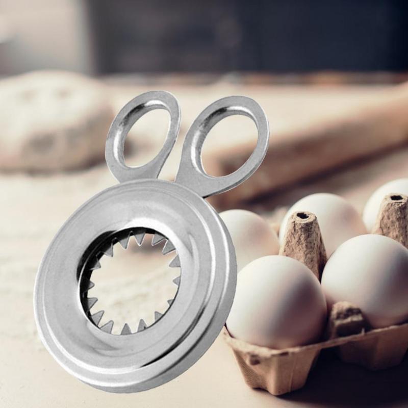 Casca De Ovo Cozido cru Abridor Cortador Cozinha Dispositivo Doméstico de Aço Inoxidável