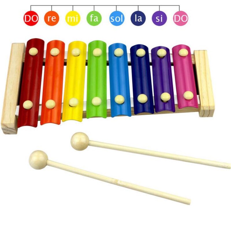 Baby Speelgoed Regenboog Xylofoon Speelgoed Voor Kinderen Muzikaal Speelgoed Wijsheid Juguetes 8-Note Kids Muziek Instrument Educatief Speelgoed