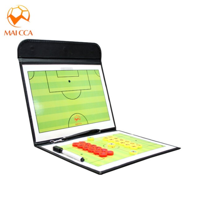 Tactical Board - PU Leather - Foldable - Basketball, Volleyball, Soccer Training Aid: Soccer