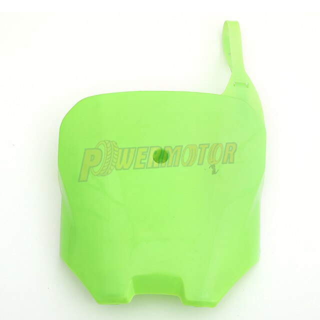 Plast nummerplade fender cover fairing til honda crf 100 crf 80 crf 70 xr100 xr80 xr70 stil snavs pit cykel: Grøn