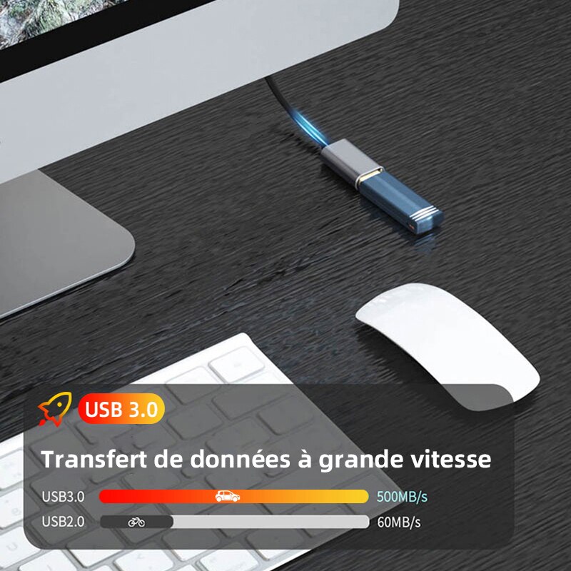 USB3.0 Extension Cable USB 3.0 Male to Female Extension Data Sync Cord Cable Extend Connector Cable for Laptop PC Gamer mouse 3m