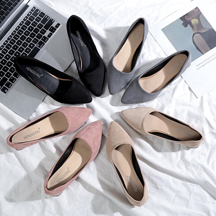 Tamaño grande individual 35-43 zapato Mujer otoño Zapatos señoras planos bajo con boca baja Zapatos De Mujer Sapato femenino