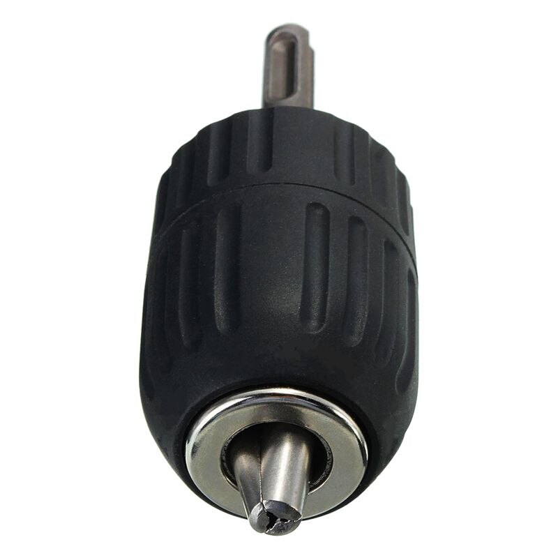 1M HSS Keyless Drill Chuck with SDS Adaptor Hardware Tool Part,black