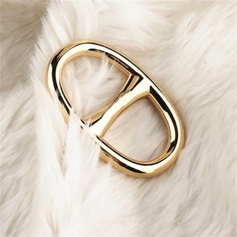 H Broschen Legierung Seide Schal Schnalle Brosche Für Mädchen freundlicher AccessoriesShawl Ring Clip Schals Verschluss Kleidung Schmuck: Gold