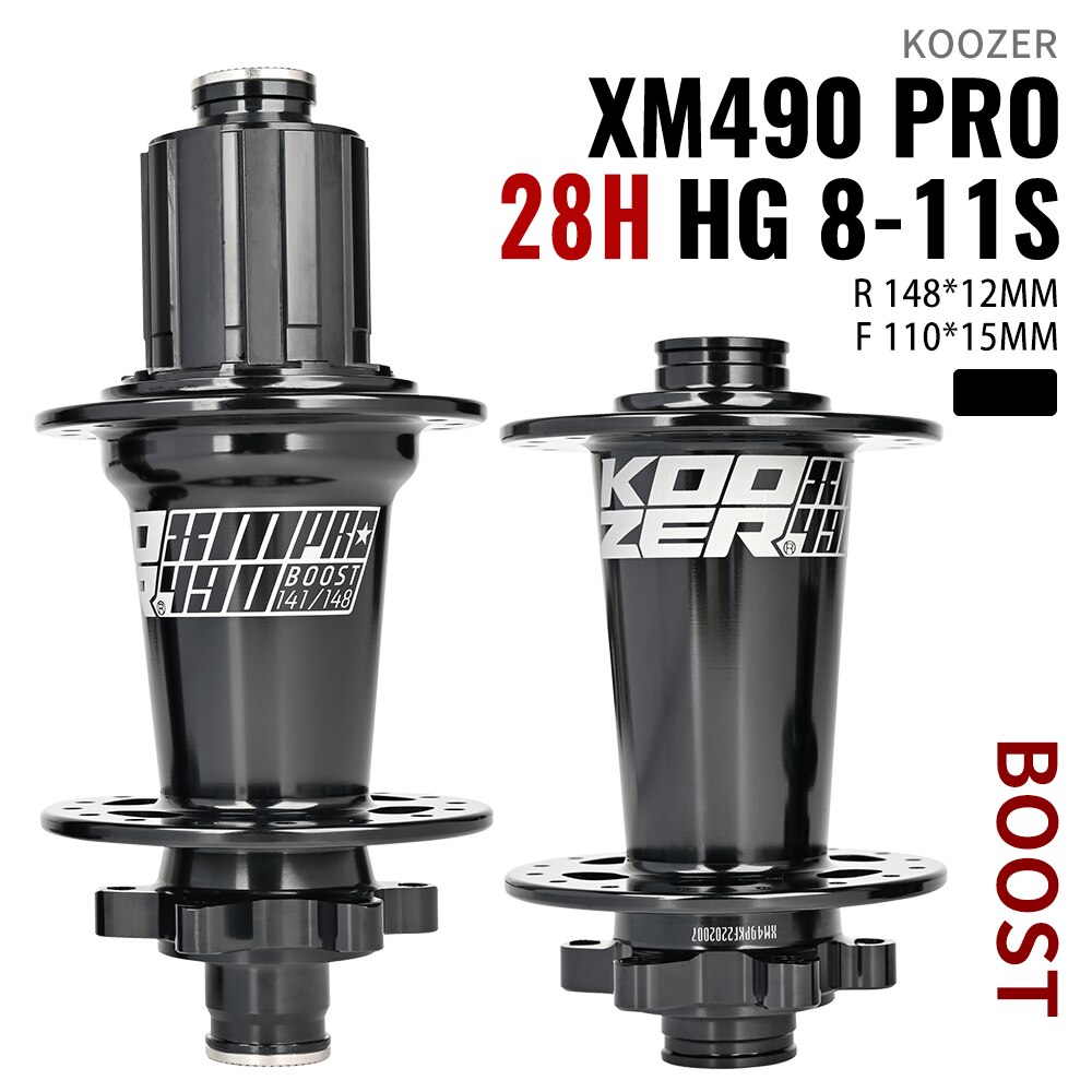 Koozer XM490 PRO Boost 28H 32 Holes MTB Bicycle Hub 15x110 12x148MM TA Thru HG XD MS SX GX NX 10 11s 12s THRU Bike CR-MO Steel