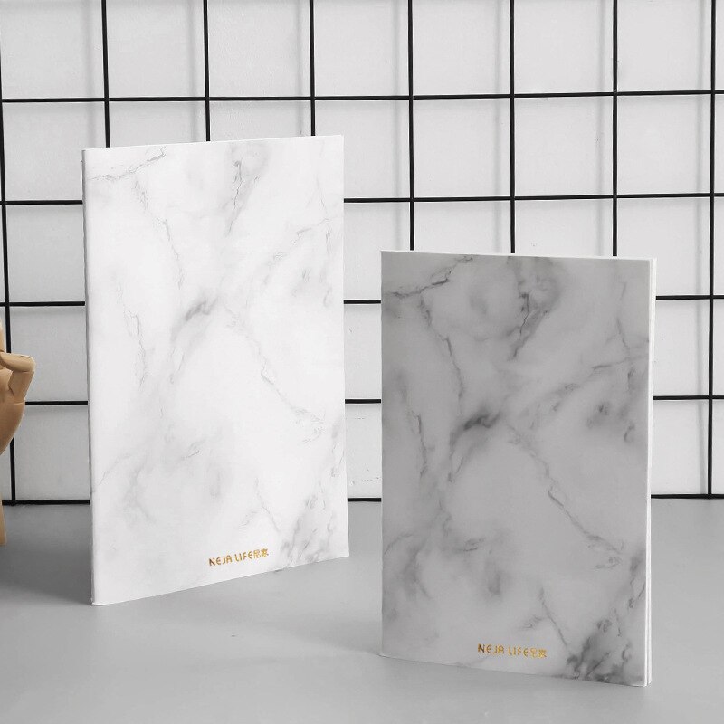 A5 Marble Soft Planner Notebook A5 B5 Grid Line Blank School Notepad Journal Kawaii Time Daily Plan Schedule Book Stationery