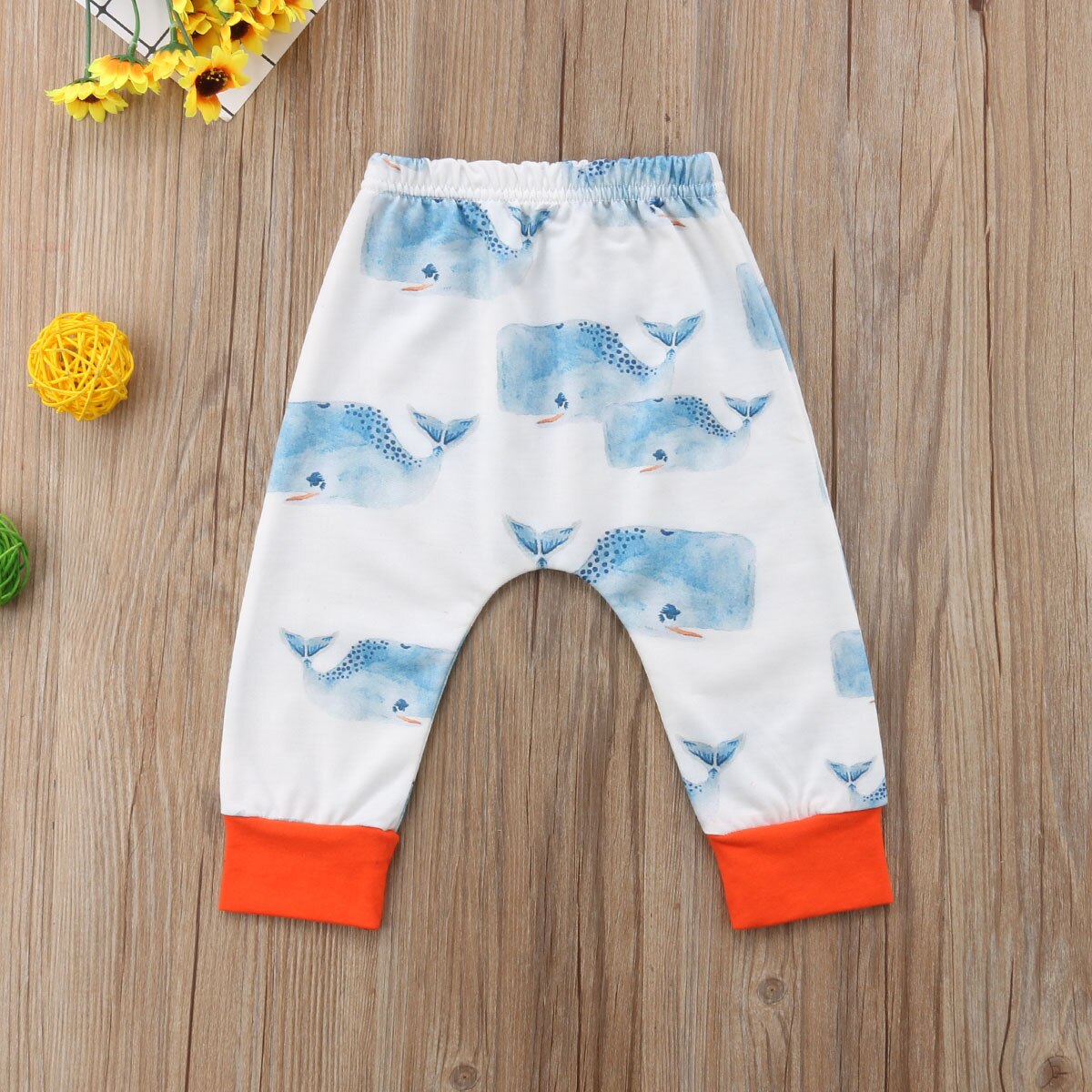 0-3Y Pasgeboren Kids Baby Meisjes Jongens Broek Cartoon Print Katoen Elastische Taille Causale Lange Broek Outfits