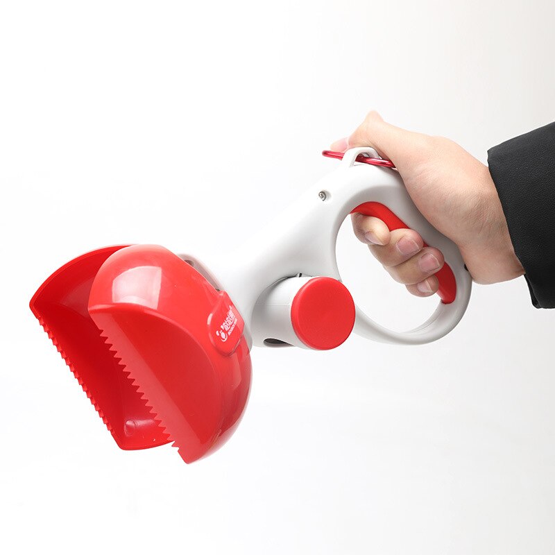 Portable Pet Pooper Scooper 2 In 1 Pick Up Holder Outdoor Waste Cleaning Tools with 1 Roll Poop Bags dog cat Pooper Scooper Pet