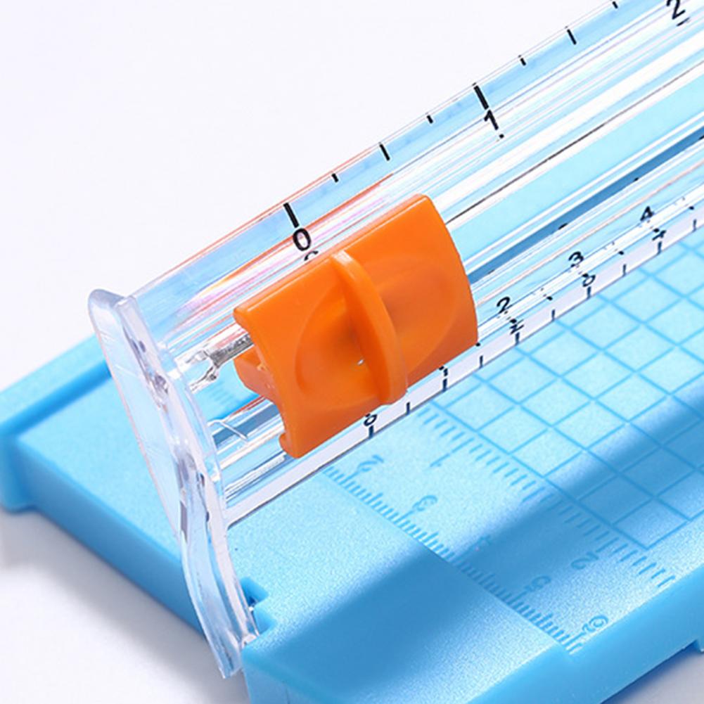 857A5 Paper Cutter Trimmer Portable Mini Paper Cutter Utility Knife with Foldable Ruler School Office Home Supplies Stationery