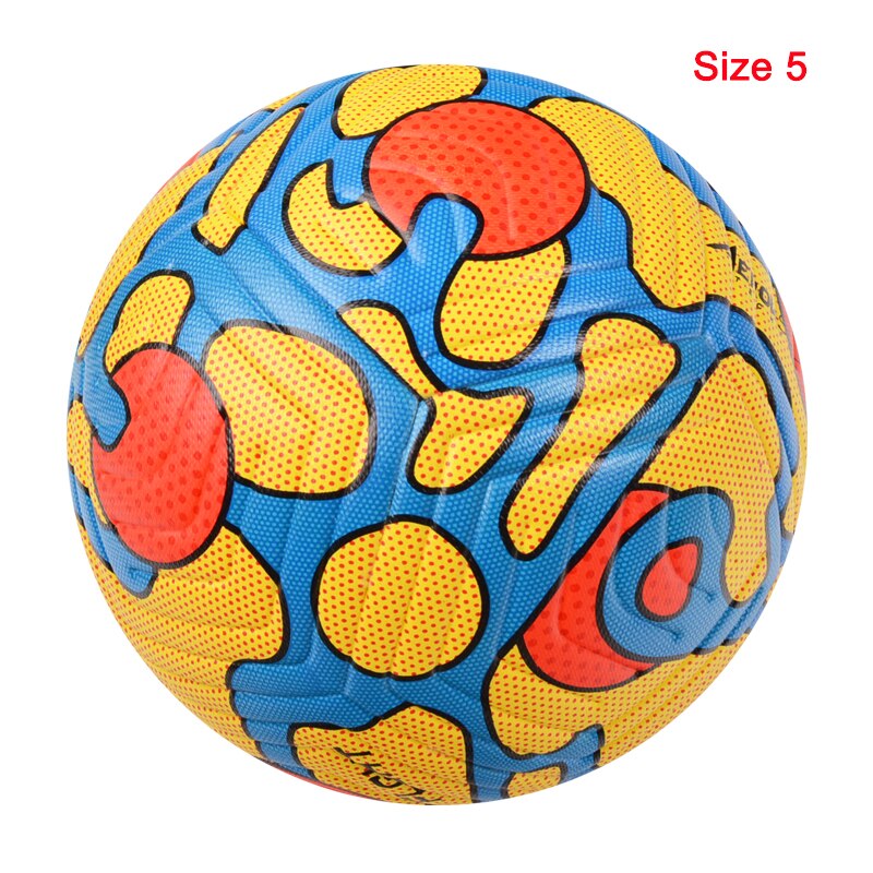 Soccer Balls Official Size 5 Size 4 Premier Seamless Goal Team Match Ball Football Training League futbol bola: 21- BlueYellow Size5