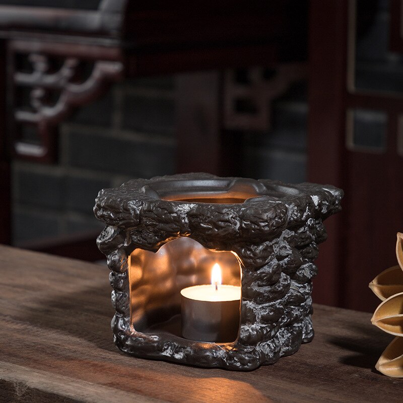 Japońska świeca izolacja podstawa grzewcza retro kamionka herbata cieplej dzbanek ceramiczny podgrzewacz gotowana herbata kwiatowa żaroodporna woda