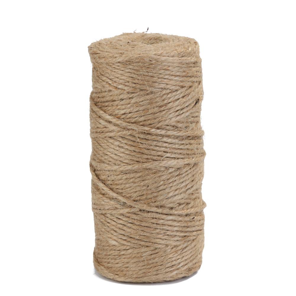 100M Macrame Rope Twisted String Cotton Cord For Handmade Natural Beige Rope DIY Home Wedding Accessories: 02