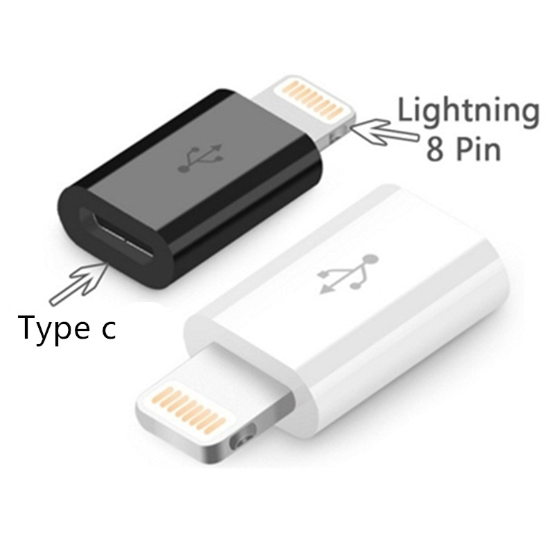 USB C Female To Lightning Male Adapter for IPhone 11 12 Pro Max Mini XS XR X Type C To IOS Charging Sync Charger Cable Converter