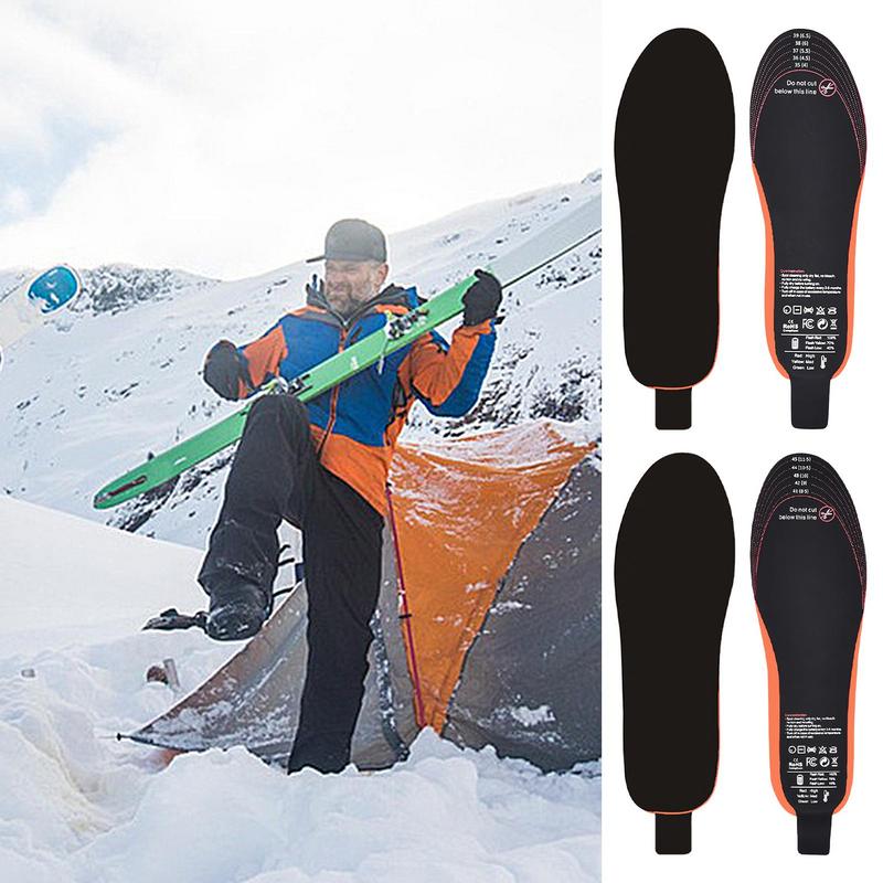 Heated Insoles APP Control 3000mAh Electric Foot Warmer Compress Remote Control 3-speed Shoes Pads For Skiing Winter Outdoor
