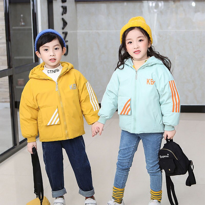 Chaqueta deportiva de algodón con relleno para niños y niñas, abrigo cálido de de invierno, 2-8 años, novedad