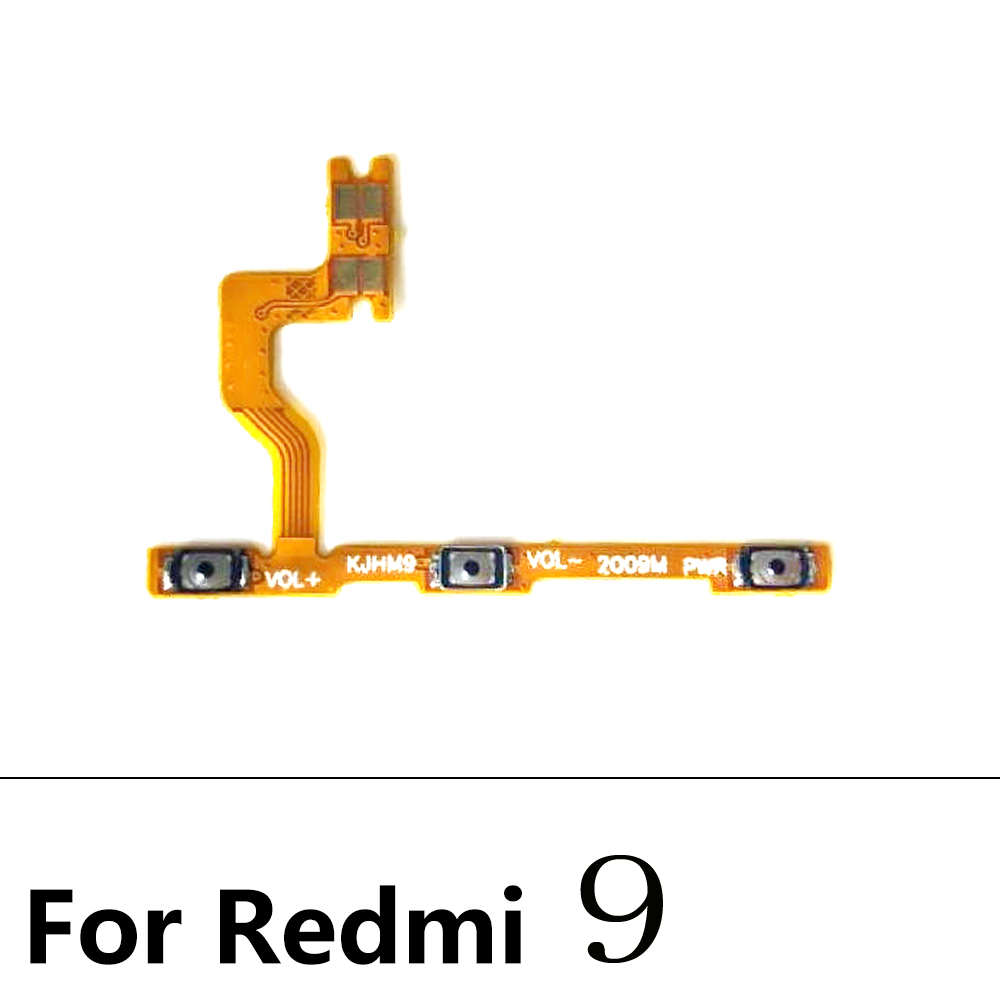 10 sztuk/partia, przycisk włączania i wyłączania boczny przycisk Flex Cable dla Xiaomi Redmi 6 6A 7 7A 8 8A 9 9A uwaga 6 7 8 8T 9 9S 10 Pro 5G: Redmi 9