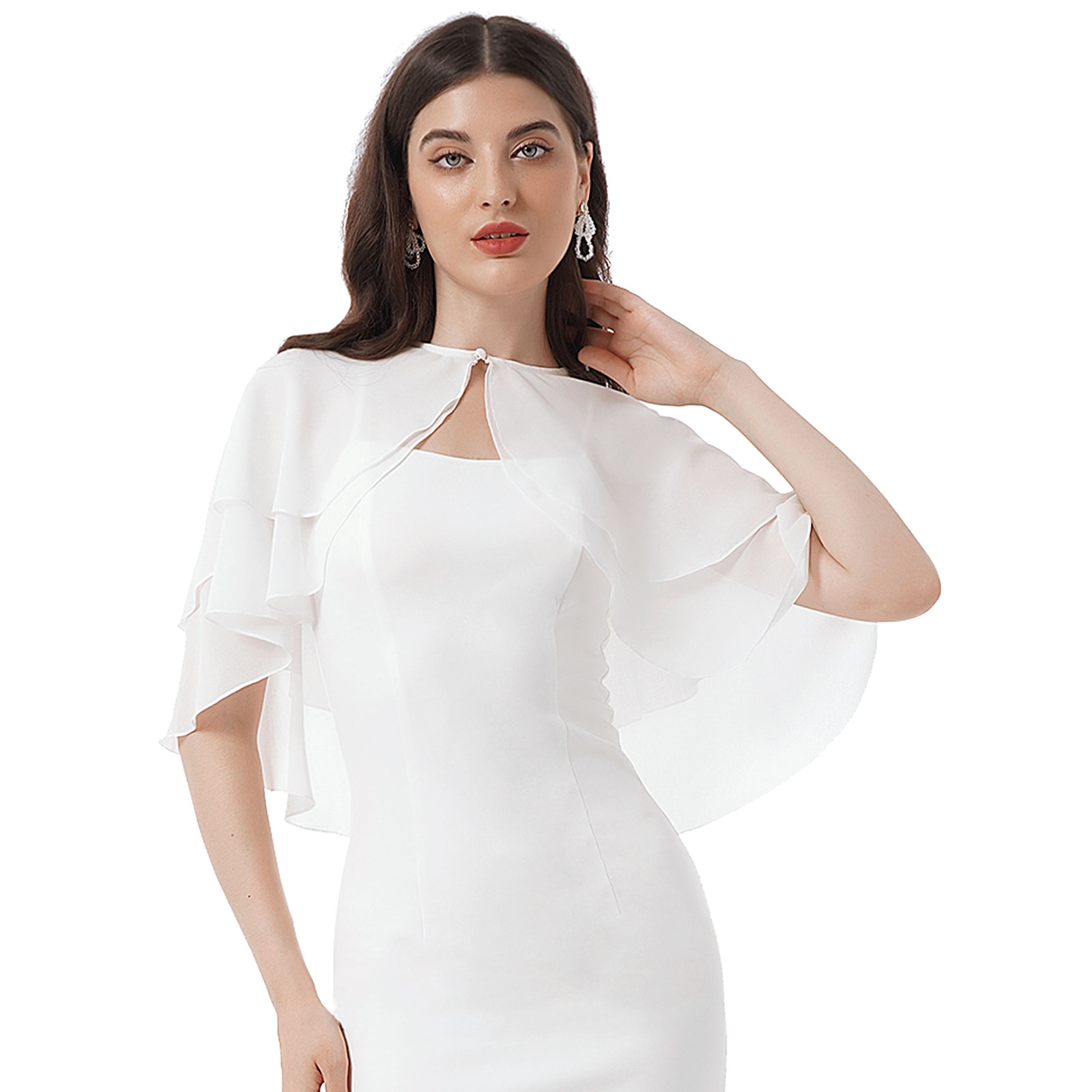 Chaqueta de verano para mujer, abrigos de boda de gasa suave para mujer, Bolero nupcial, chal largo y envolturas, cubierta de noche