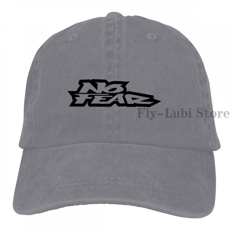 No Fear Inc Logo Baseball cap men women Trucker Hats adjustable cap: 2-Gray