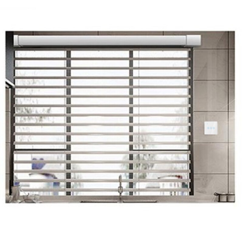 Eu-stekker, slimme wifi-elektrische drukknop voor slimme jaloezieën, gordijnschakelaar voor ewelink-app, spraakbesturing via alexa echo, google home bli: Default Title