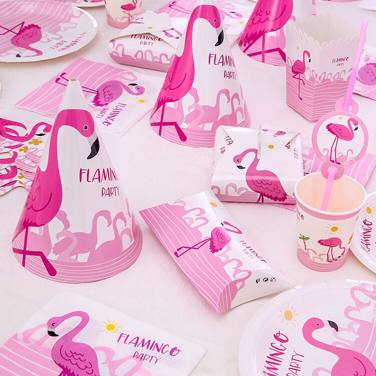 Pink Flamingo Party Decor Set Lets Flamingo Birthday Decor Festa Flamingo Ballon Caketopper Decor Hawaiian Flamingo Party