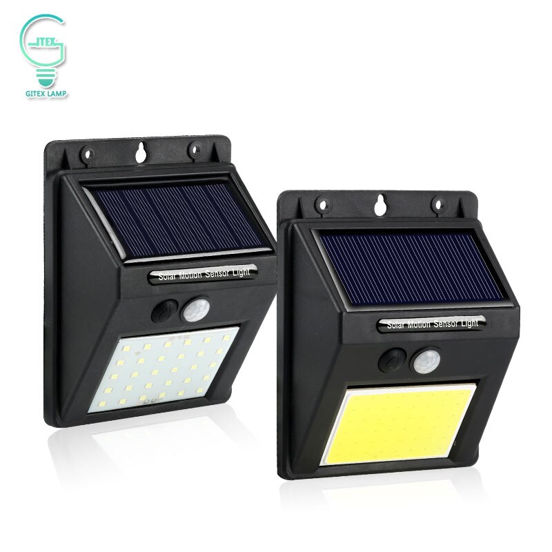 1 pcs Rechargeable solar light 20/30/48/60/96 led, pir motion sensor