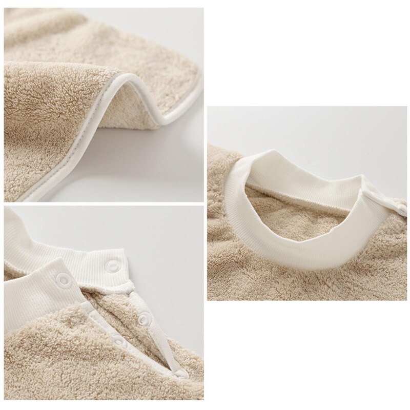 Coral Fleece Baby Slabbetjes Tandenborstel Handdoek Voeden Burp Doek Speeksel Handdoek Schort