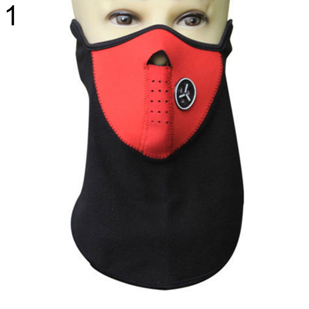 Unisex Winter Outdoor Hiking Scarves Skiing Motorcycle Riding Windproof Neck Warmer Face Mask Motor Helmet Parts: Red