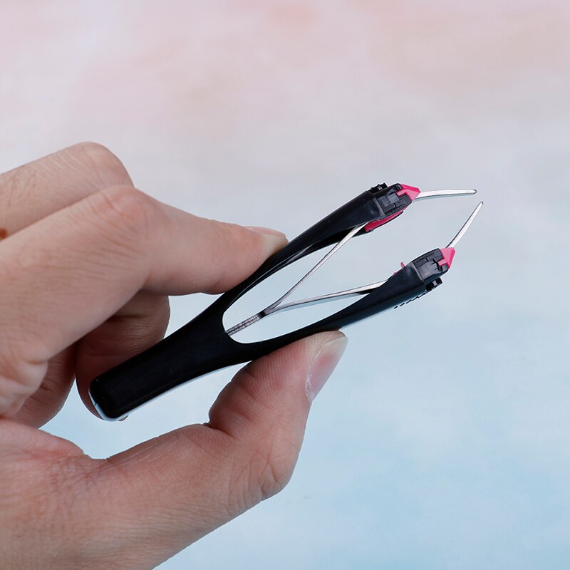 1Pc Automatische Intrekbare Beauty Make-Up Tool Wenkbrauw Pincet Rvs Gezicht Ontharing Trimmer Wimper Clip Cosmetische