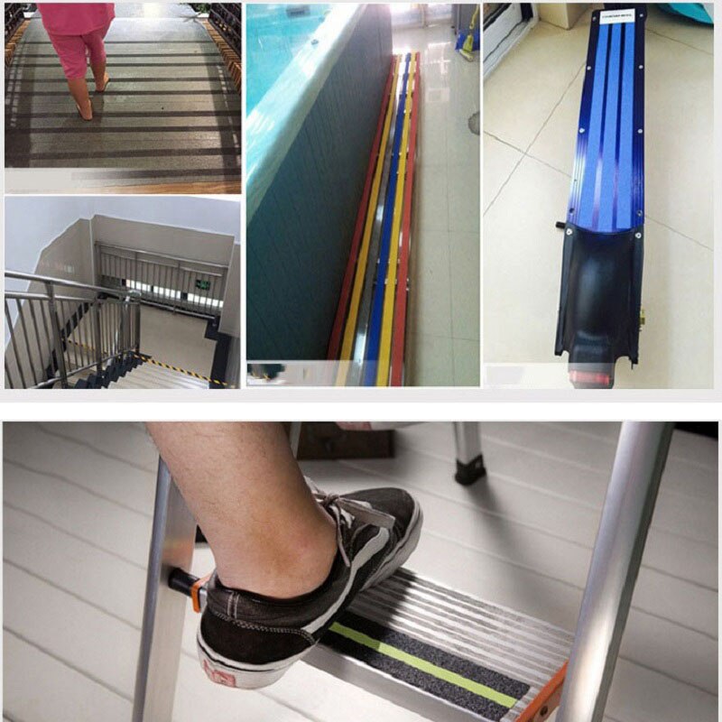 Child Parents Safe Anti -Slip Stairs Tapes Rubber Bathroom Anti -Slip Stickers Warning Stripes Emergency Lines Muursticker