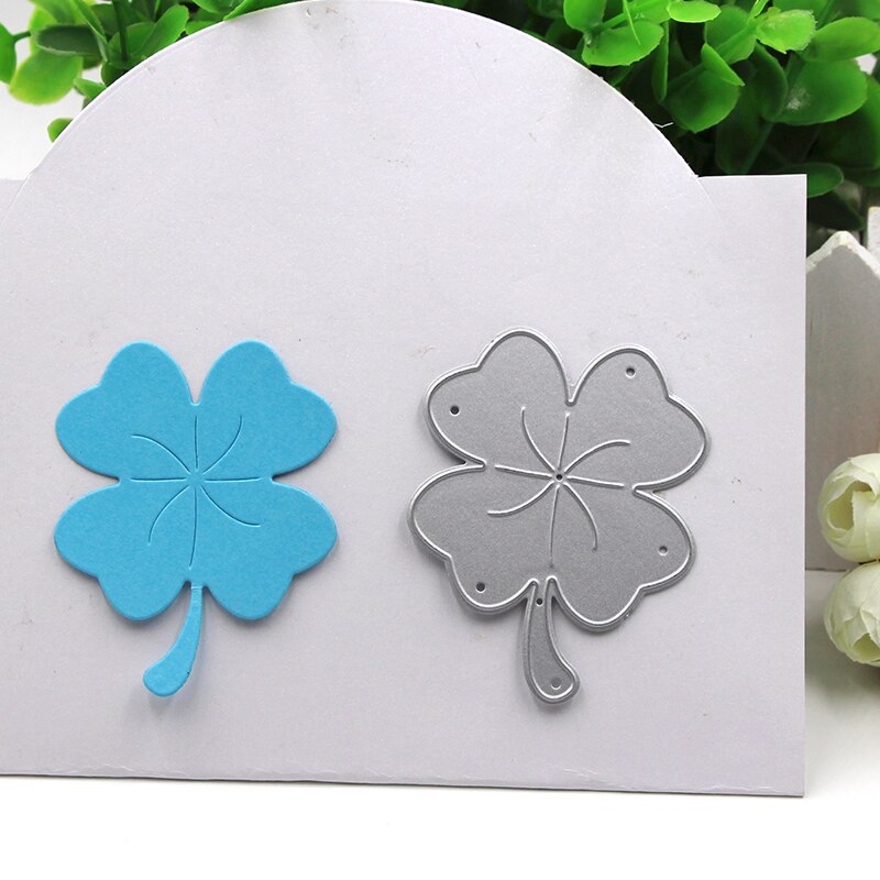 Four-Leaved Clover Metal Cutting Dies Stencils Template for Scrapbooking Card Album Embossing Decor DIY Metal Crafts