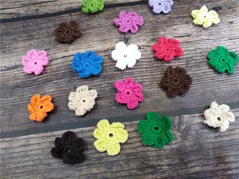 10 st lyxiga virkade blommor spetsar flerfärgad applikation diy hantverk tyg krage urringning sy venise spetsklänning klänning tyg dekor