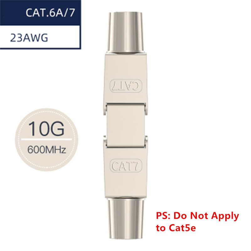 RJ45 Connector Cat 6A 7 Extender Junction Adapter Connection Box RJ45 Lan Cable Extension Connector Full Shielded Toolless