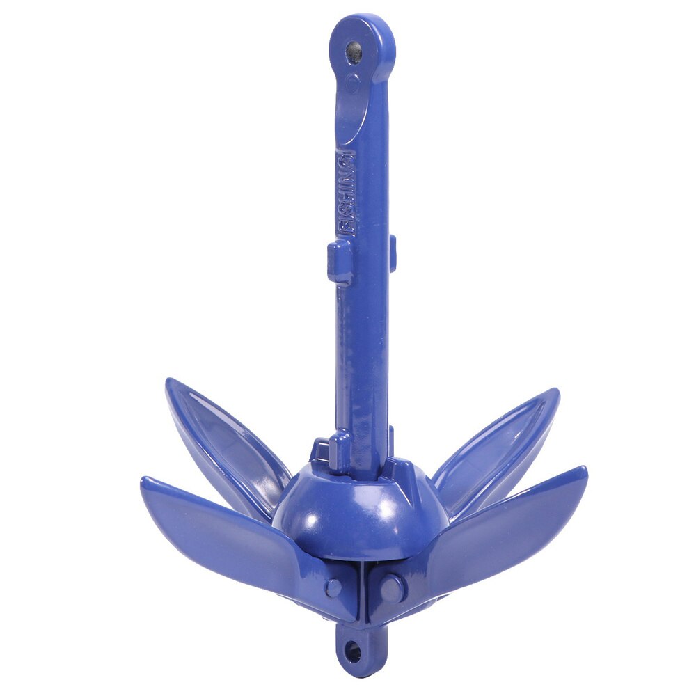 4 Tins Folding Anchor Sailboat Kayak Motorboat Canoe Anchor Motion Foldable Anchor for Canoes Kayaks Sailboats Paddle Boards (Si: Blue 1
