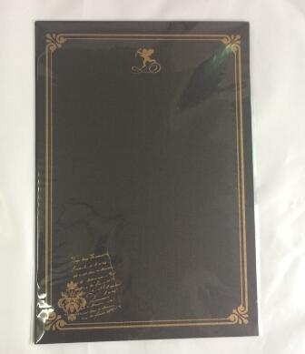 Juego de 24 hojas de papel con letras, set de 8 hojas de papel con Graffiti Vintage para caligrafía, comestibles, material escolar de oficina, G091: Black