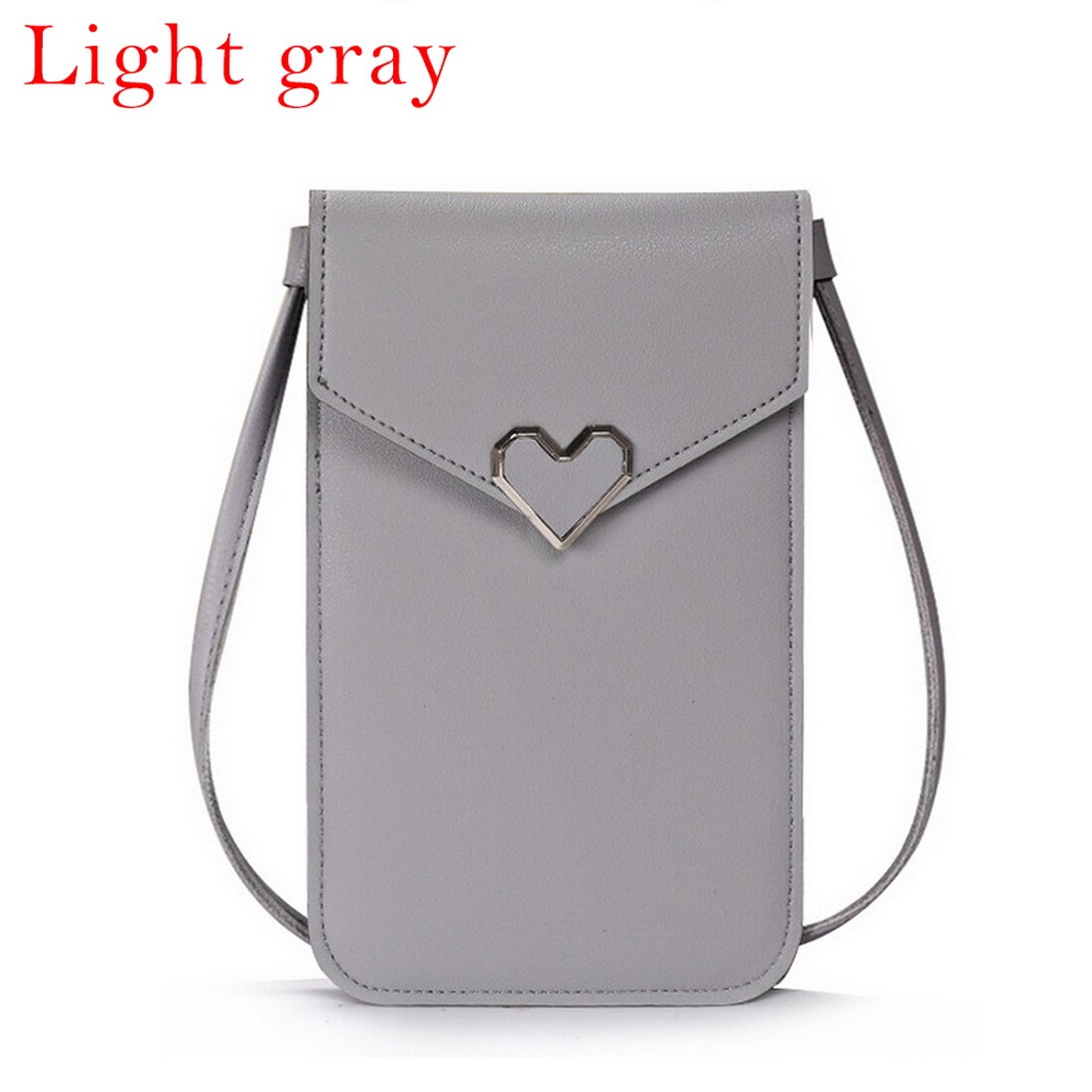 Women's Touch Screen Cell Phone Purse Transparent Simple Bag Hasp Cross Wallets Smartphone Leather Shoulder Light Handbags: color 3