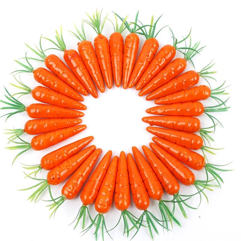 20 st/lot skum konstgjord morot dekoration frukt och grönsaker bär blommor för bröllop julgran hem dekoration
