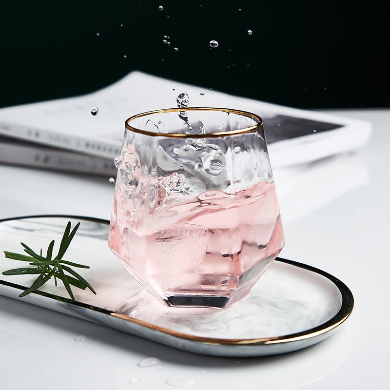 Nordisk diamantglas glas glas vandglas juice kold drikke mælk glas vin vin whiskyglas