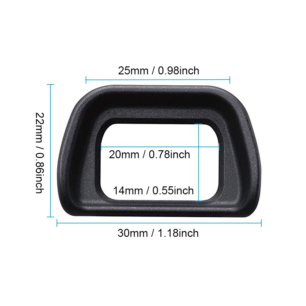 2PCS Eyecup FDA-EP10 Eye Cup Viewfinder Eyepiece Protector Replacement for Sony NEX-7 NEX-6 FDA-EV1S a6000 a7000